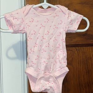 Pink newborn onesie 3/$10